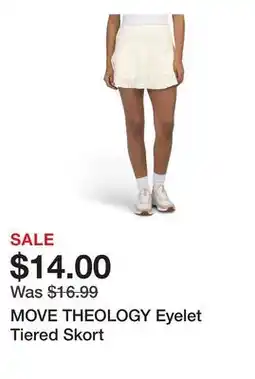 Marshalls MOVE THEOLOGY Eyelet Tiered Skort offer