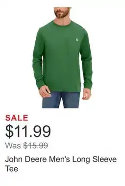 Costco John Deere Men's Long Sleeve Tee offer