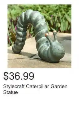 Costco Stylecraft Caterpillar Garden Statue offer
