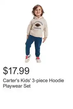 Costco Carter's Kids' 3-piece Hoodie Playwear Set offer
