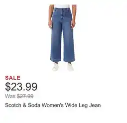 Costco Scotch & Soda Women's Wide Leg Jean offer