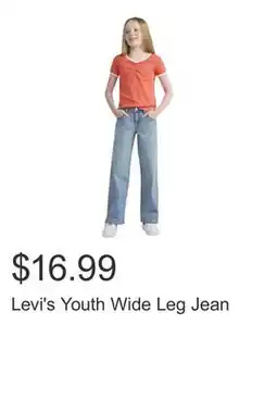 Costco Levi's Youth Wide Leg Jean offer