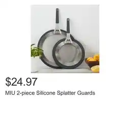 Costco MIU 2-piece Silicone Splatter Guards offer