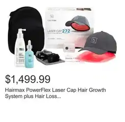 Costco Hairmax PowerFlex Laser Cap Hair Growth System plus Hair Loss Treatments offer