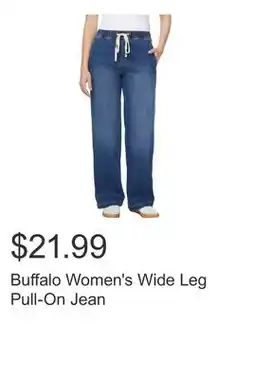 Costco Buffalo Women's Wide Leg Pull-On Jean offer