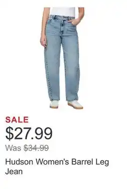 Costco Hudson Women's Barrel Leg Jean offer