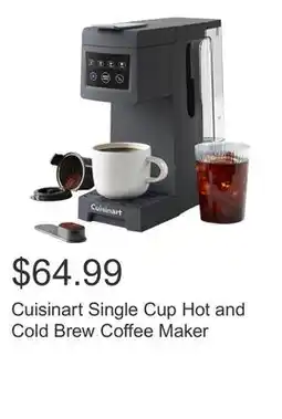 Costco Cuisinart Single Cup Hot and Cold Brew Coffee Maker offer