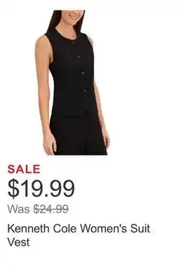 Costco Kenneth Cole Women's Suit Vest offer