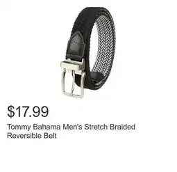 Costco Tommy Bahama Men's Stretch Braided Reversible Belt offer