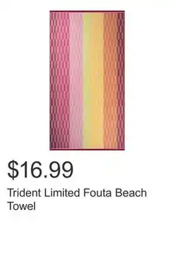 Costco Trident Limited Fouta Beach Towel offer