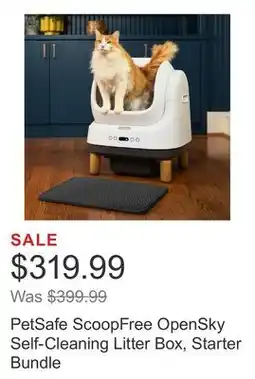 Costco PetSafe ScoopFree OpenSky Self-Cleaning Litter Box, Starter Bundle offer