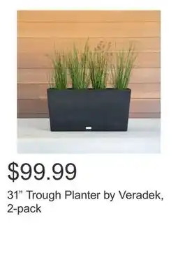 Costco 31 Trough Planter by Veradek, 2-pack offer