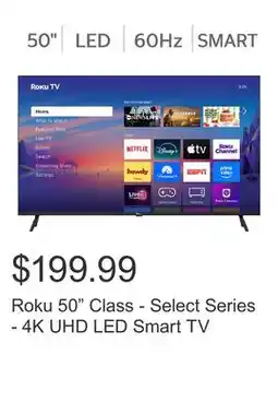Costco Roku 50 Class - Select Series - 4K UHD LED Smart TV offer