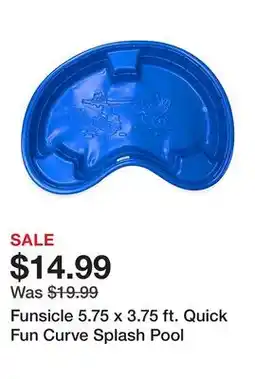 Tractor Supply Company Funsicle 5.75 x 3.75 ft. Quick Fun Curve Splash Pool offer