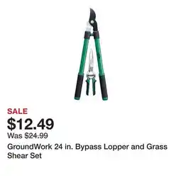 Tractor Supply Company GroundWork 24 in. Bypass Lopper and Grass Shear Set offer