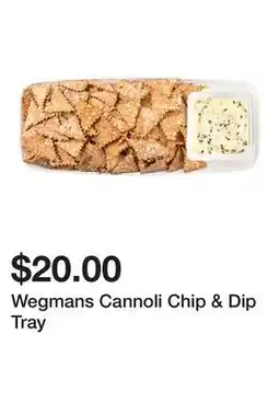 Wegmans Wegmans Cannoli Chip & Dip Tray offer