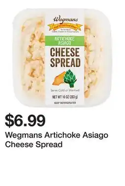 Wegmans Wegmans Artichoke Asiago Cheese Spread offer