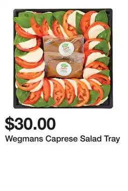 Wegmans Wegmans Caprese Salad Tray offer