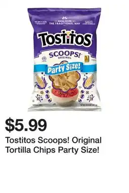 Wegmans Tostitos Scoops! Original Tortilla Chips Party Size! offer