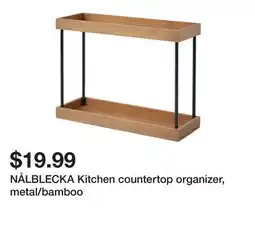 Ikea NÅLBLECKA Kitchen countertop organizer, metal/bamboo offer