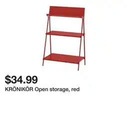 Ikea KRÖNIKÖR Open storage, red offer