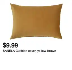 Ikea SANELA Cushion cover, yellow-brown offer