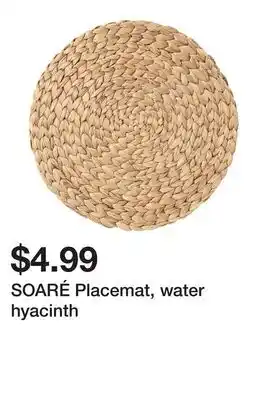 Ikea SOARÉ Placemat, water hyacinth offer