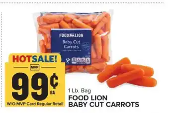 Food Lion FOOD LION BABY CUT CARROTS offer
