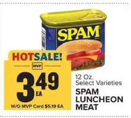 Food Lion Spam Luncheon Meat offer