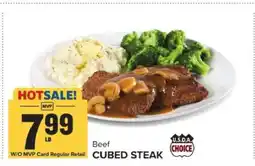 Food Lion Beef Cubed Steak offer