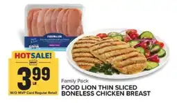 Food Lion Food Lion Thin Sliced Boneless Chicken Breast offer