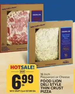 Food Lion Food Lion Deli Style Thin Crust Pizza offer