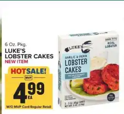 Food Lion LUKE’S LOBSTER CAKES offer