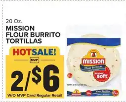 Food Lion Mission Flour Burrito Tortillas offer