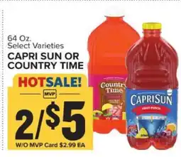 Food Lion Capri Sun or Country Time offer