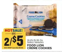 Food Lion FOOD LION CREME COOKIES offer