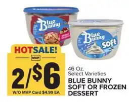 Food Lion BLUE BUNNY SOFT OR FROZEN DESSERT offer