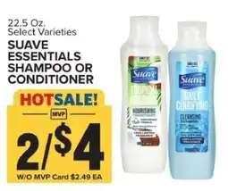 Food Lion Suave Essentials Shampoo or Conditioner offer