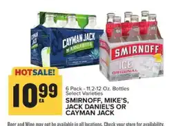 Food Lion Smirnoff, Mike's, Jack Daniel's or Cayman Jack offer
