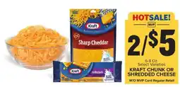 Food Lion Kraft Chunk or Shredded Cheese offer