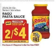 Food Lion Ragú Pasta Sauce offer