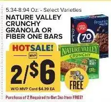 Food Lion Nature Valley Crunchy Granola or Fiber One Bars offer
