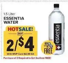Food Lion essentia Water offer