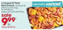 Giant Eagle Colossal EZ Peel Red Shrimp offer