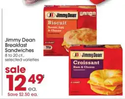 Giant Eagle Jimmy Dean Breakfast Sandwiches offer
