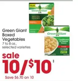 Giant Eagle Green Giant Boxed Vegetables offer