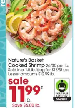 Giant Eagle Nature's Basket Cooked Shrimp offer