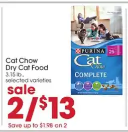 Giant Eagle Cat Chow Dry Cat Food offer