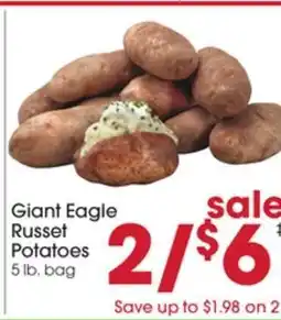 Giant Eagle Giant Eagle Russet Potatoes offer