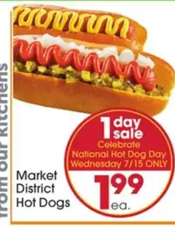 Giant Eagle Market District Hot Dogs offer